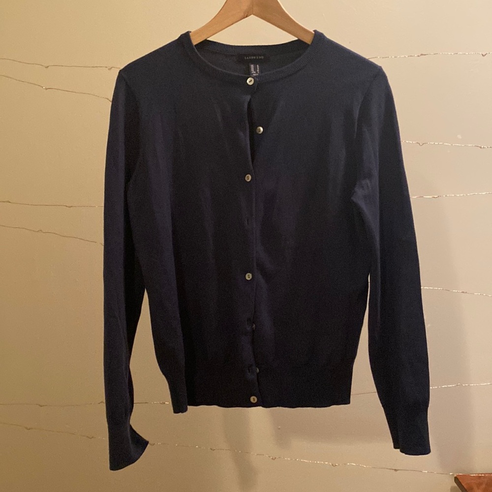 LandsEnd Navy Cardigan, Great Condition